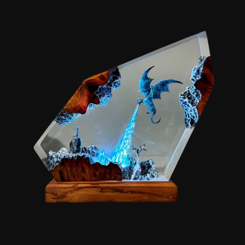 Pyroclast Dragon Lamp
